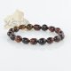 Cherry natural amber beads bracelet